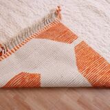 Traditional handmade pure wool rug, size 145 x 255 cm