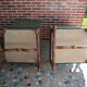 A pair of Louis XIII-style sheep bones armchairs