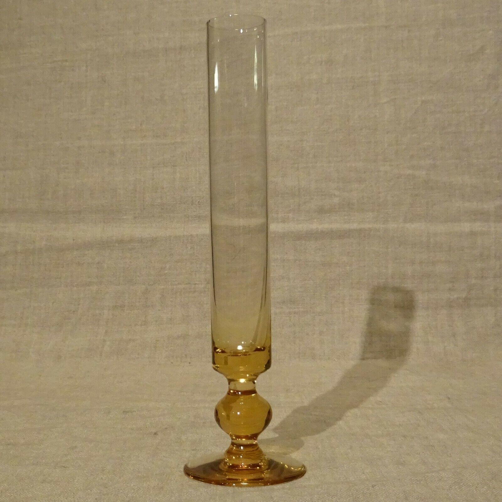 Orange glass soliflore vase