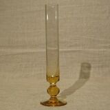 Vase soliflore en verre orangé