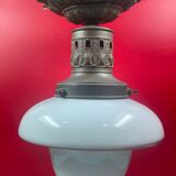 Chandelier Old Art Deco Ceiling Lamp Vintage Lamp Opaline circa 1930