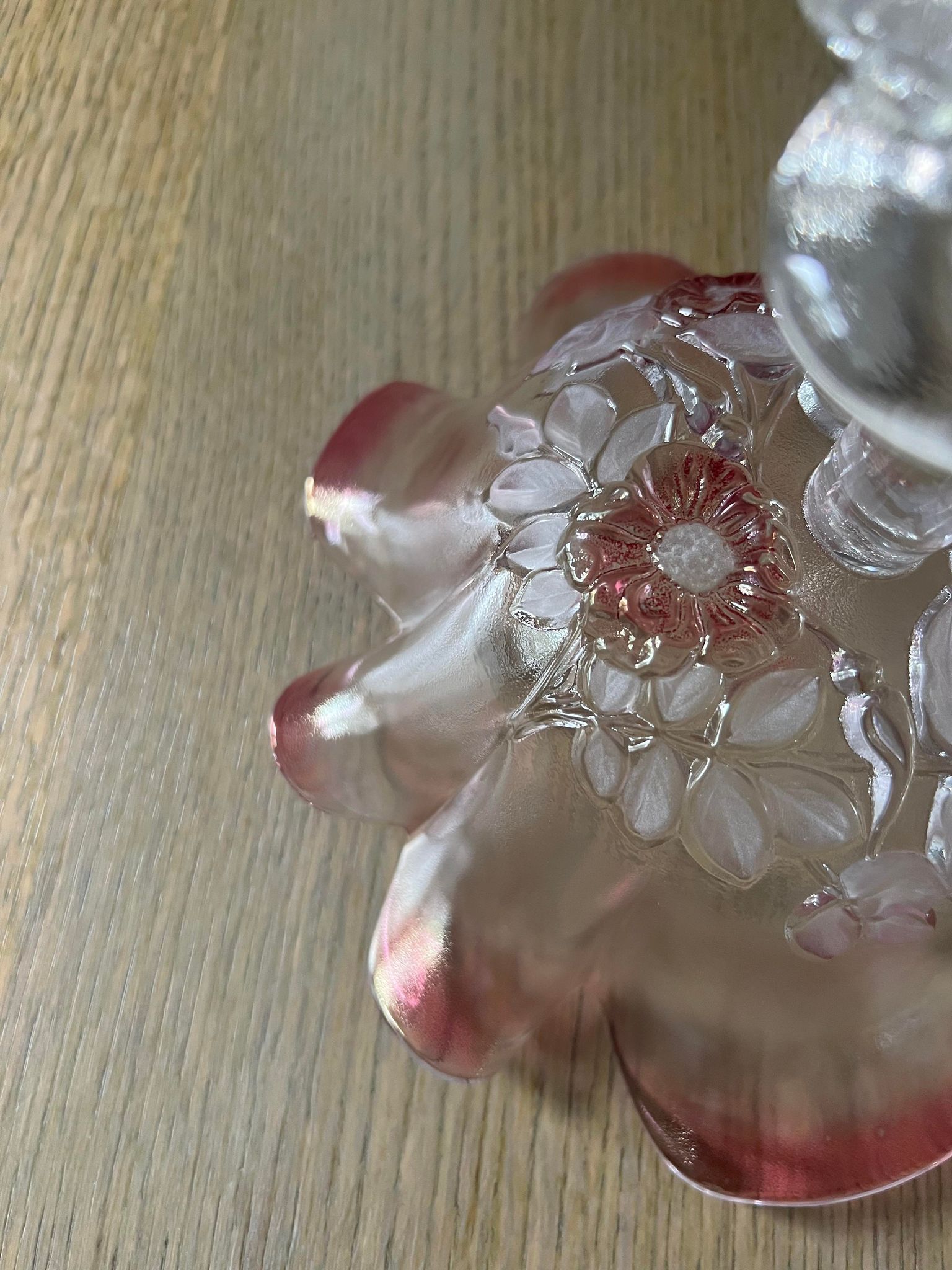 Empty glass cup pocket