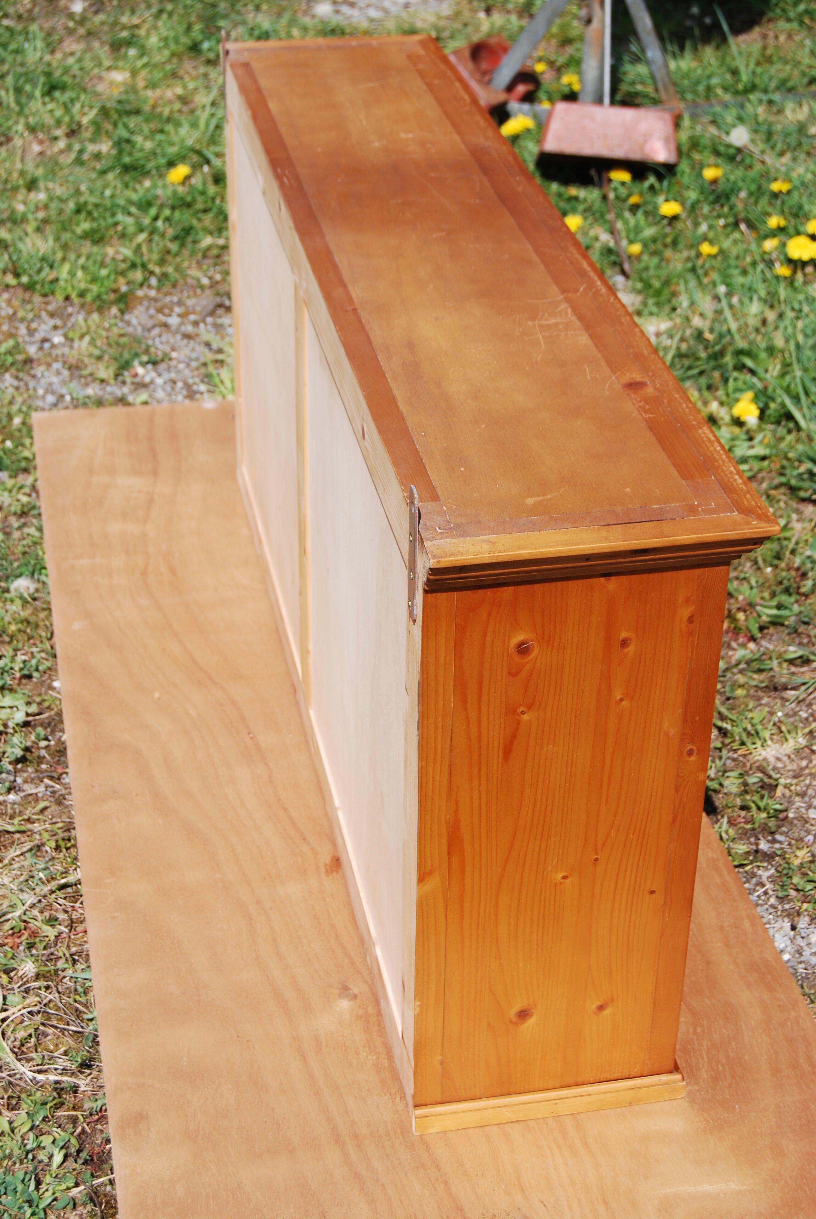 Directoire-style wall showcase in fir