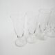 Set of 6 champagne flutes engraved 1960