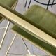 Paire de chaises pliantes velours vert olive