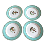 4 bird dessert plates