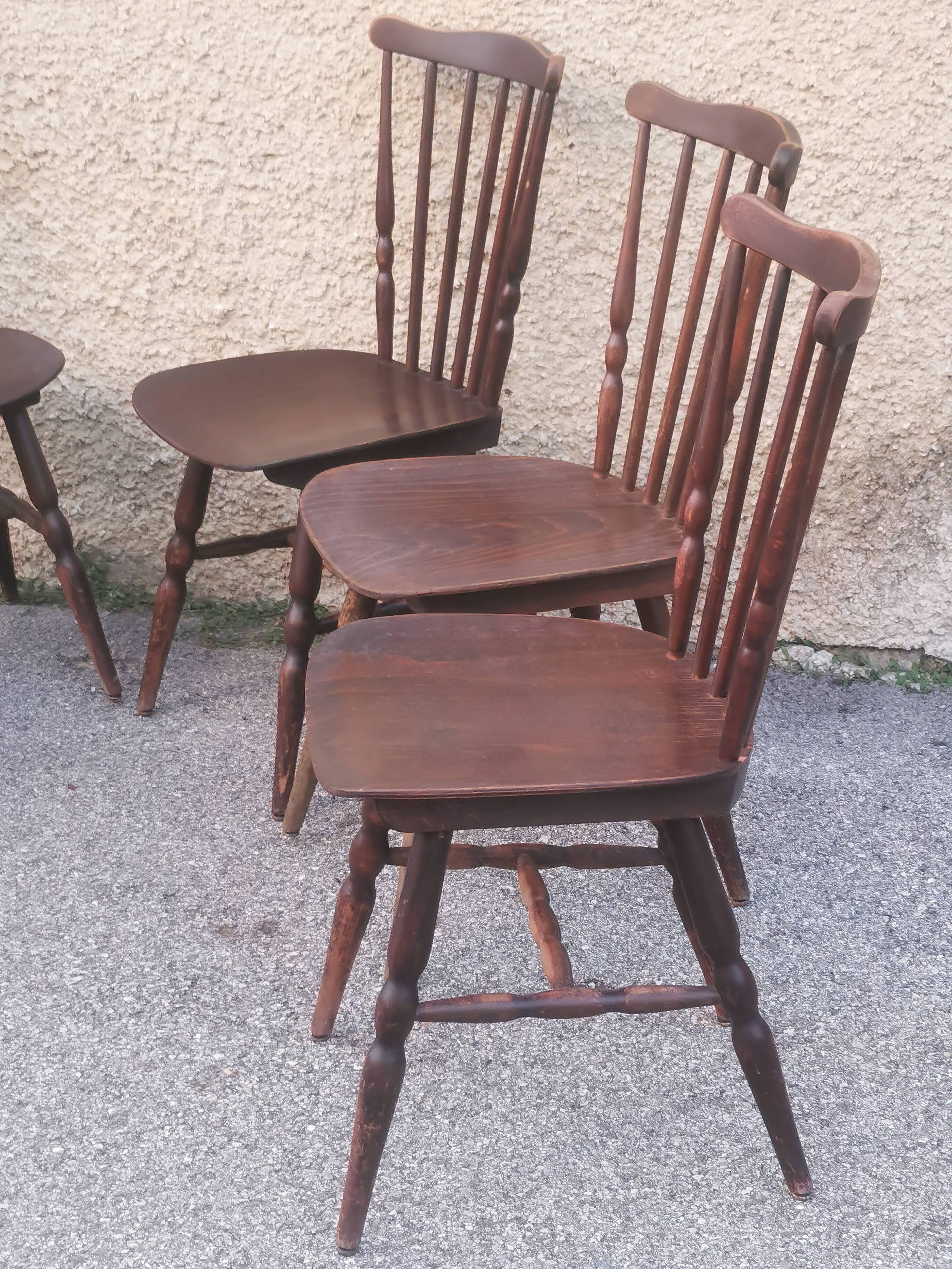 Serie de 6 chaises baumann "modèle tacoma'