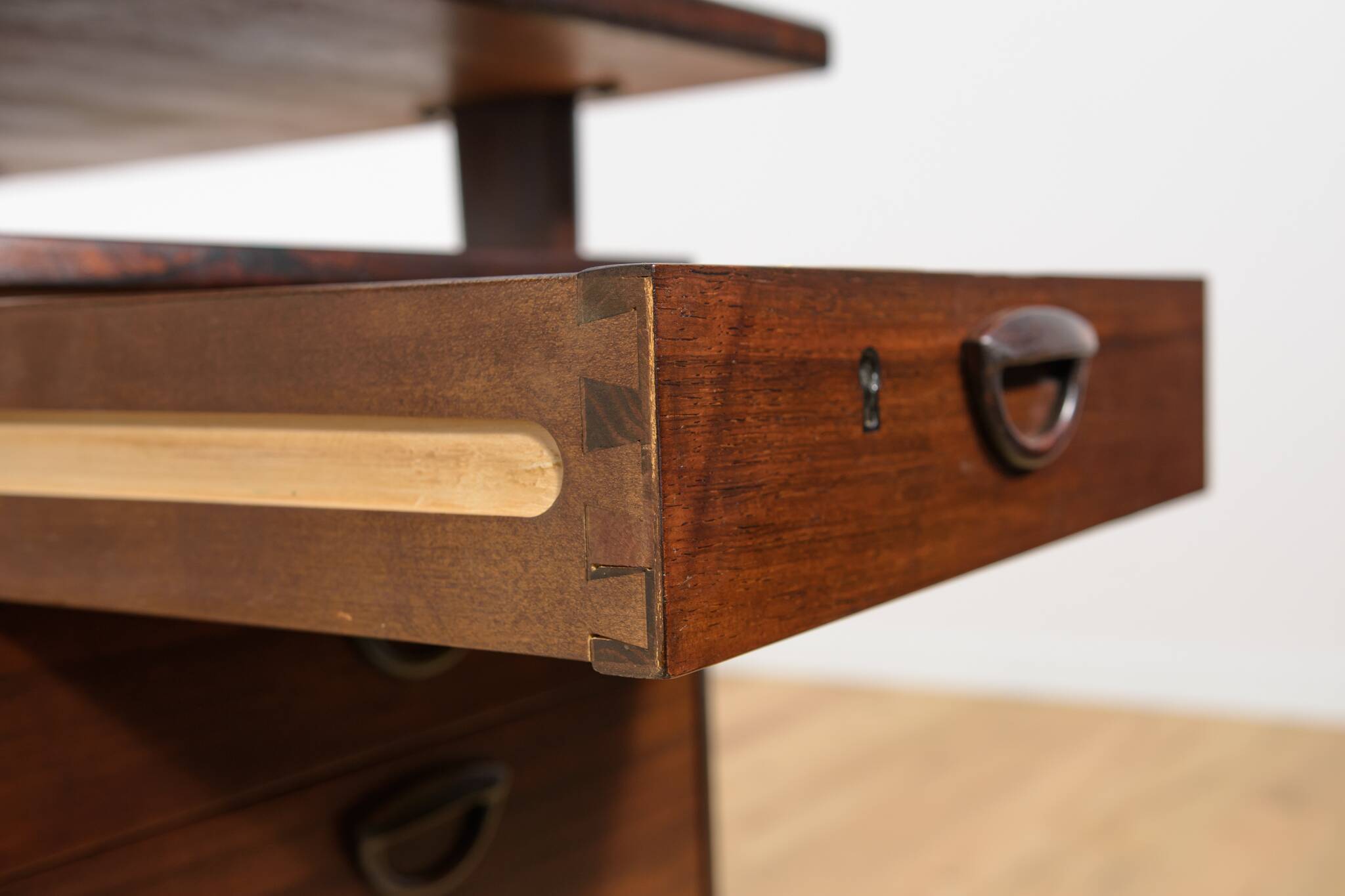 Mid-Century Freestanding Rosewood Desk by Kai Kristiansen for Feldballes Møbelfabrik, 1960s