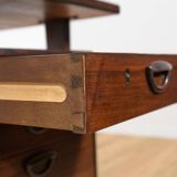 Mid-Century Freestanding Rosewood Desk by Kai Kristiansen for Feldballes Møbelfabrik, 1960s