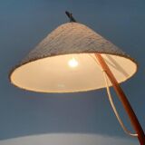 Mid-century Dornstab table lamp in teak by A. Pöll for Kalmar