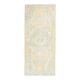 Vintage Turkish Oushak Handmade Wool Cotton Orange Runner Rug 95x224