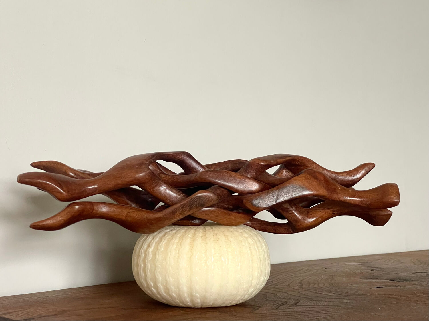 Modernist wooden sculpture