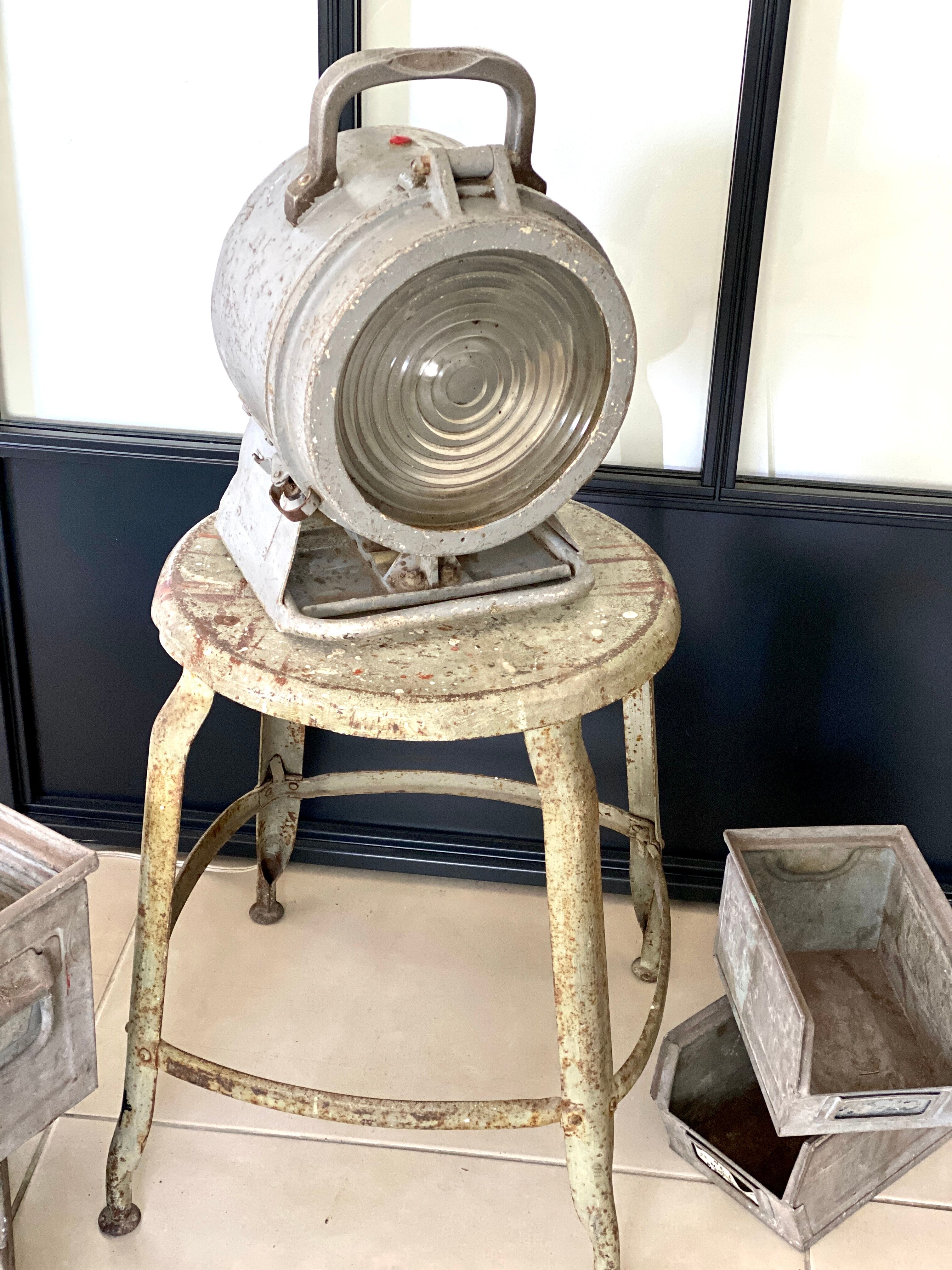 Ancienne lampe SNCF vintage