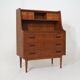 Teak secretaire by Gunnar Nielsen Tibergaard for Tibergaard, 1960s