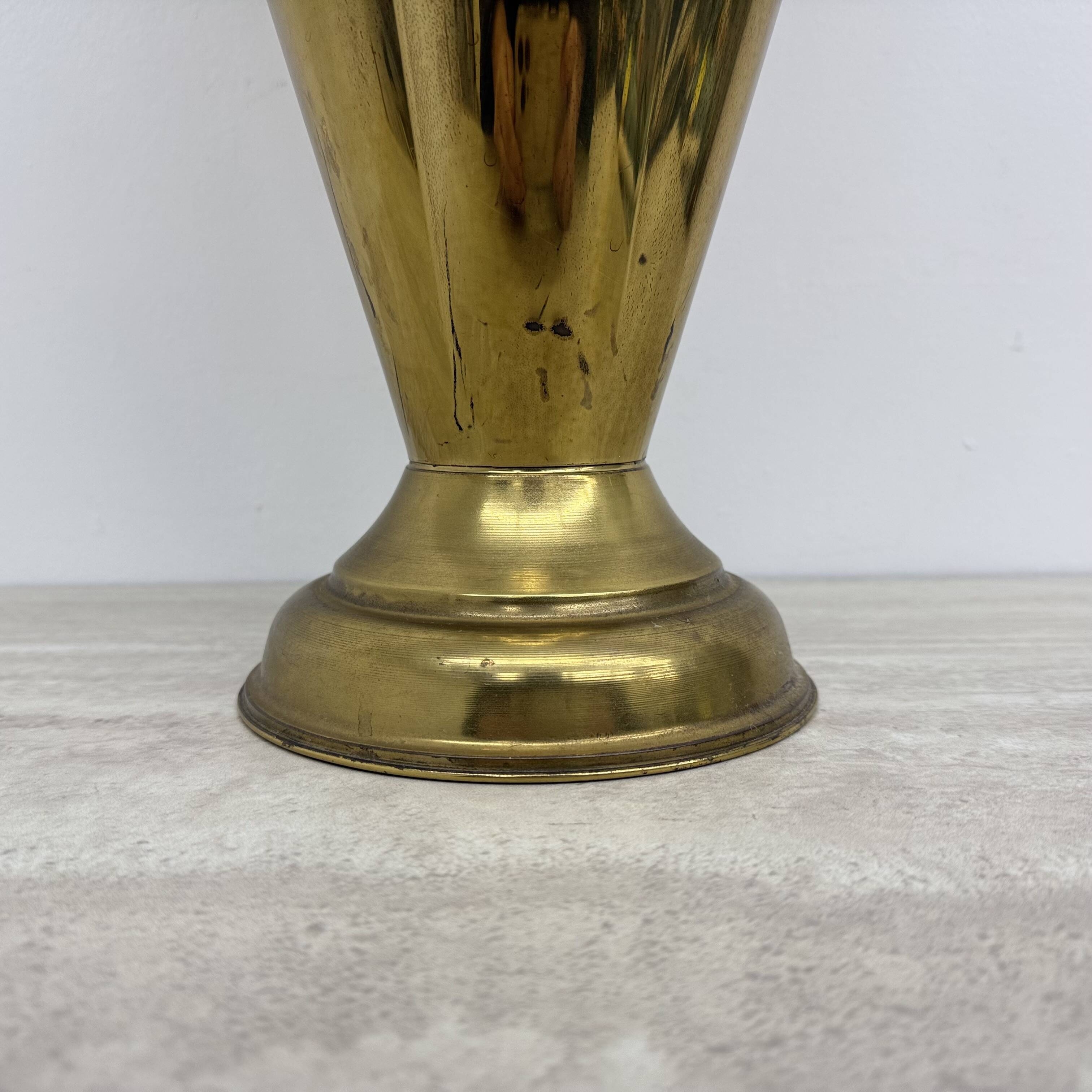 Mid-century design brass umbrella stand , 1970’s