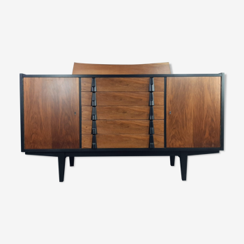 Enfilade rajmund hałas en noyer mid-century polonais 1960s