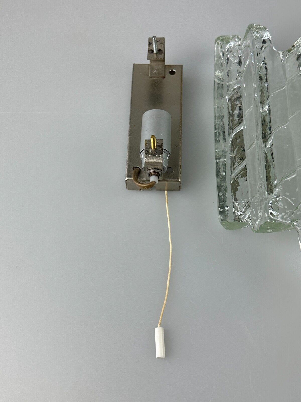 Wall lamp Wall Sconce Fischer Leuchten Germany Ice Glas Design