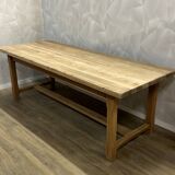 Solid walnut farmhouse table, stripped and varnished
