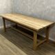 Solid walnut farmhouse table, stripped and varnished