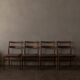 Ensemble de 4 chaises de salle à manger en teck ‘Minett’ de Yngve Ekström pour Troeds, Suède, 1960.