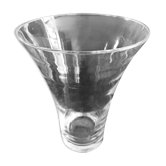 Vase en verre à bords évasés