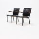 Set of 2 minimalist armchairs dutch design 1960s