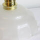 Suspension en verre blanc, vintage