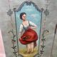 Painted wooden screen