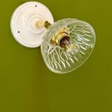Vintage moulded glass lampshade - tableware collection -