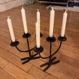 Brutalist pair of candlesticks