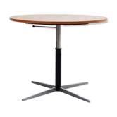 Table ronde à hauteur réglable, édition Wilhelm Renz, 60s