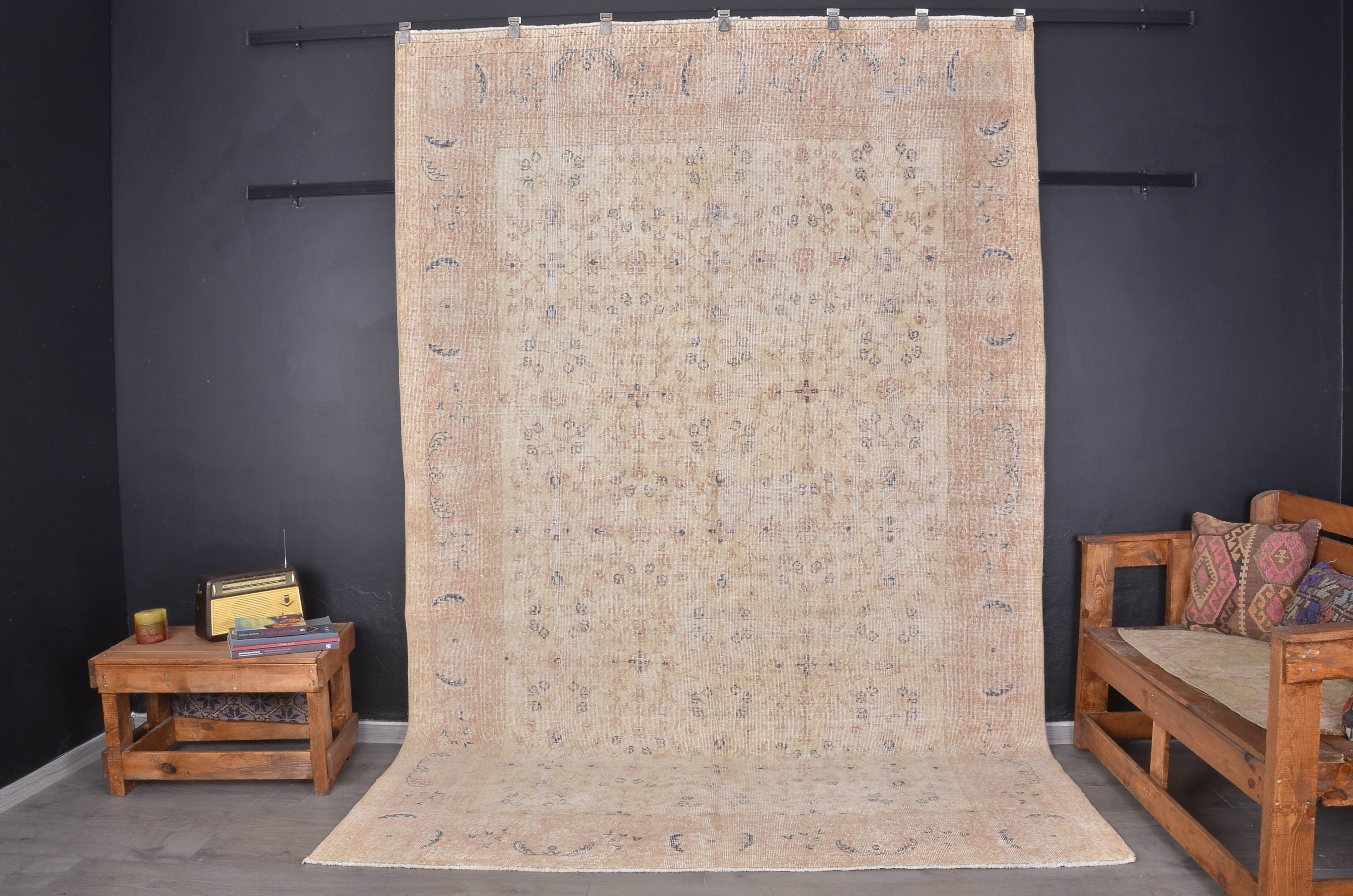 Oushak Neutral Vintage Carpet sku 2359