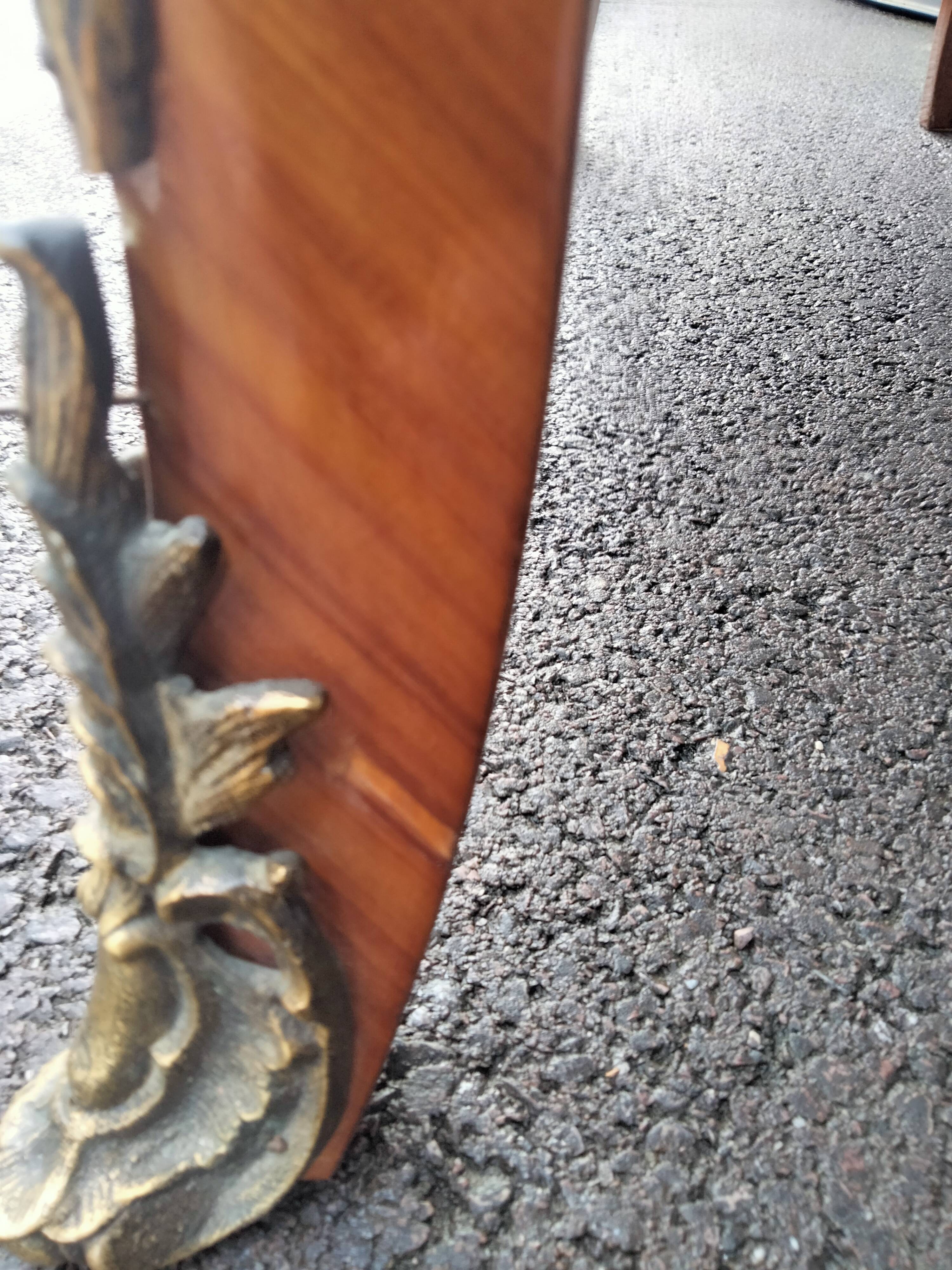 Old style chest of drawers Louis XV marquetry marble top