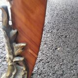 Old style chest of drawers Louis XV marquetry marble top