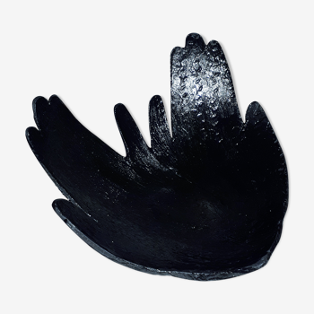 Empty hand pocket, black ceramic