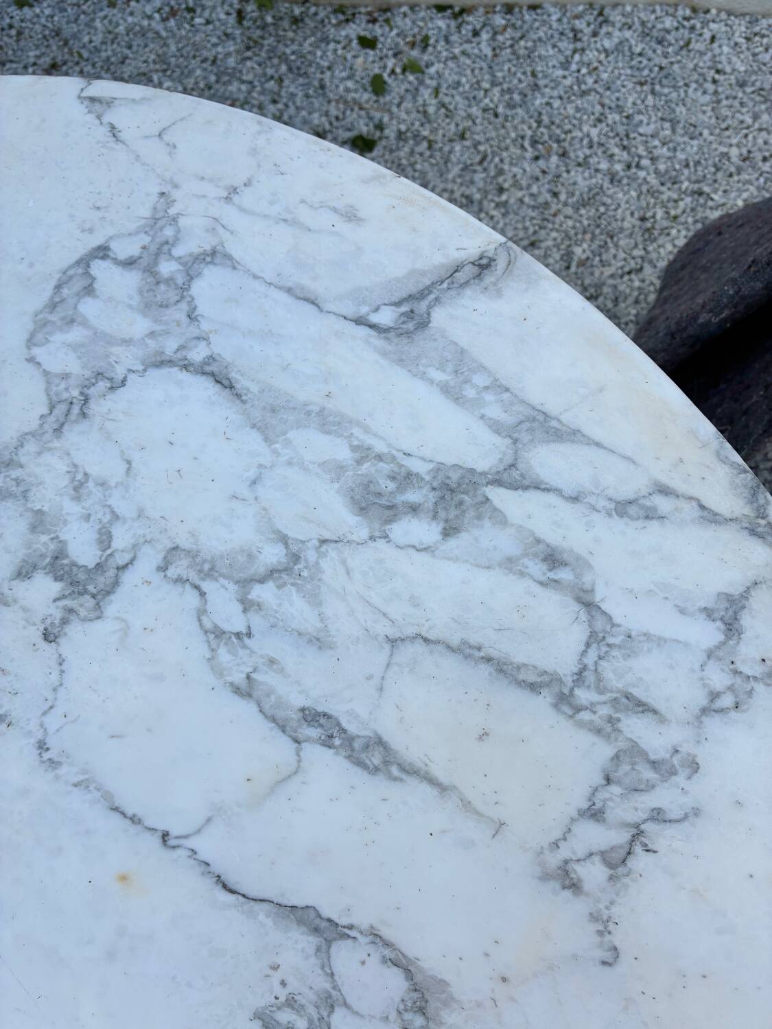 Marble round table