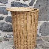 Rattan laundry basket, H67 - Ø44