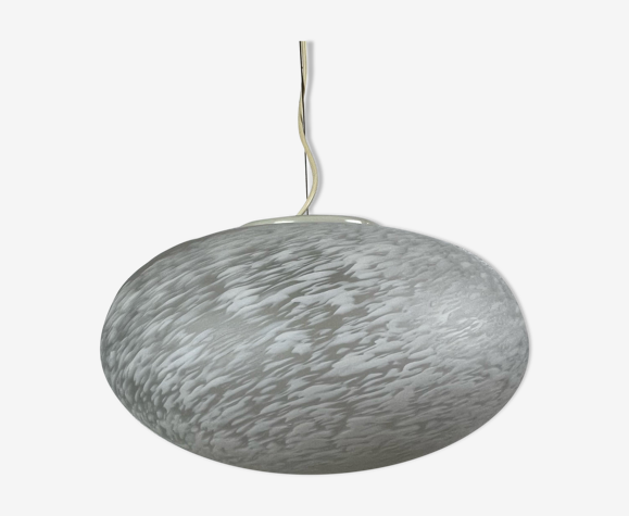 Suspension en verre de Murano, années 80, verre tacheté, made in Italy