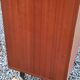 Pair of vintage mahogany sideboards with square metal legs from the 60s