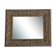 Miroir style Louis XV en bois et stuc doré - 60x49cm