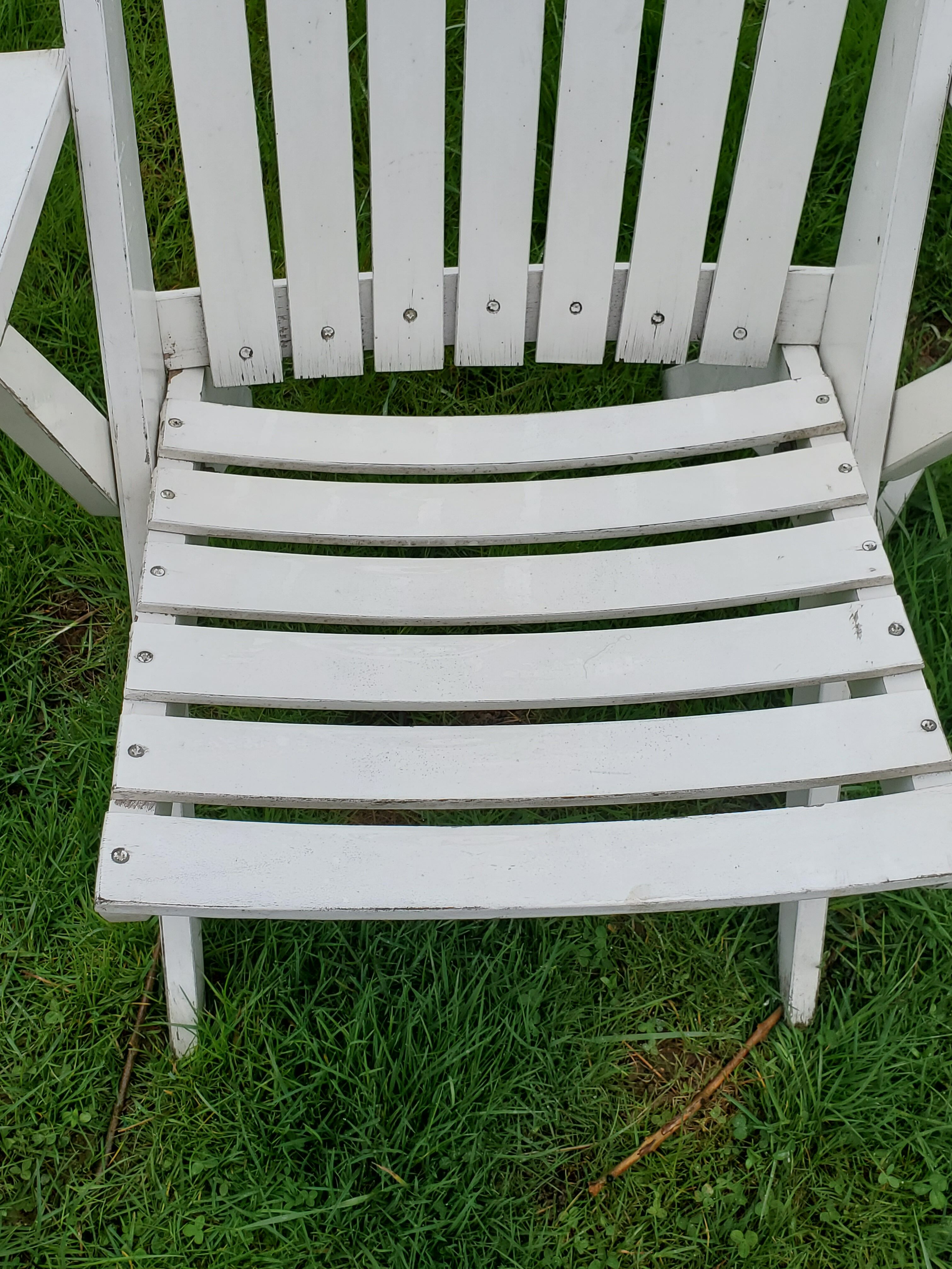 4 wooden folding armchairs