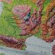 Old MDI map France geology and relief J.Bertin.