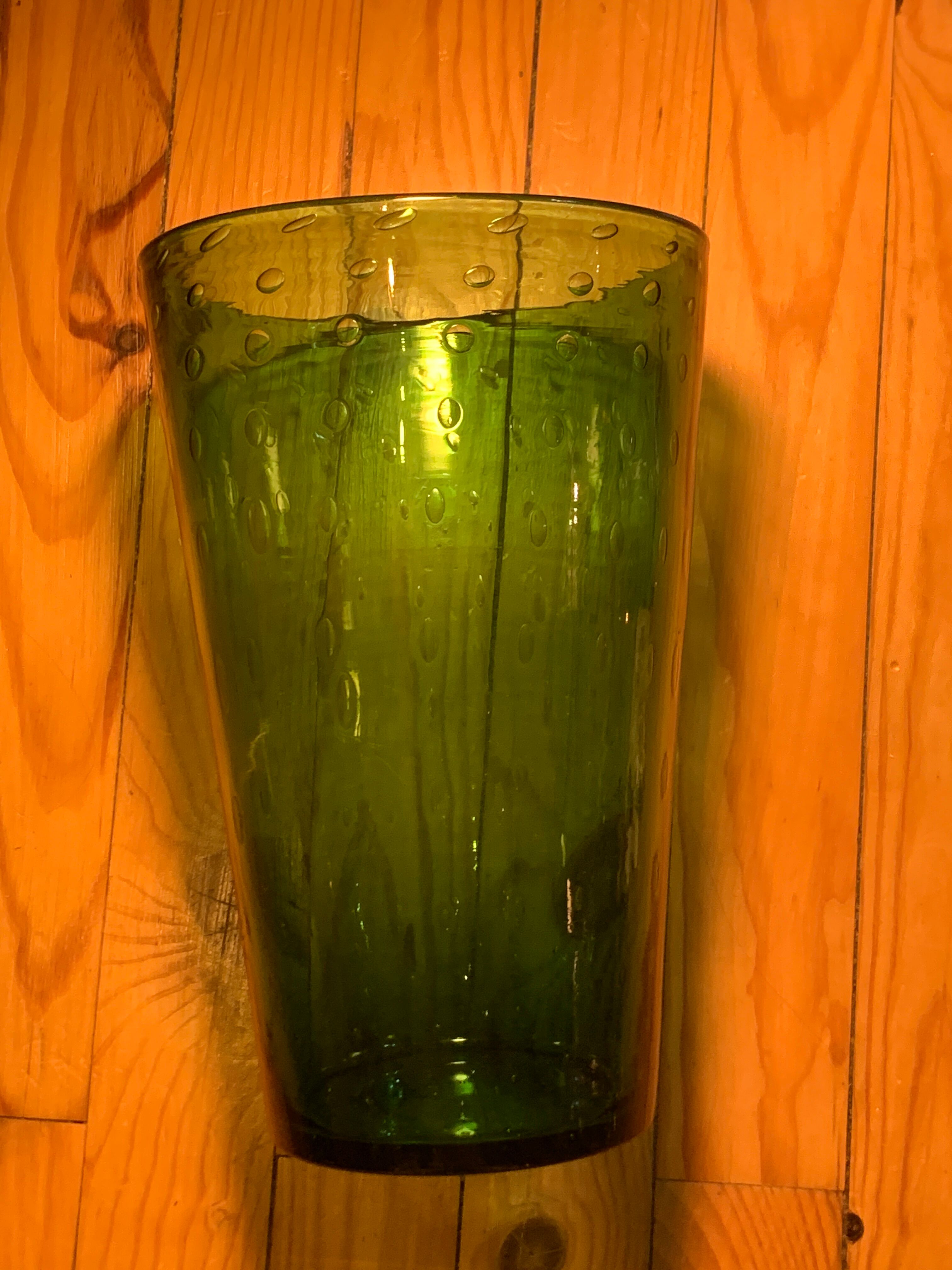 Green vase