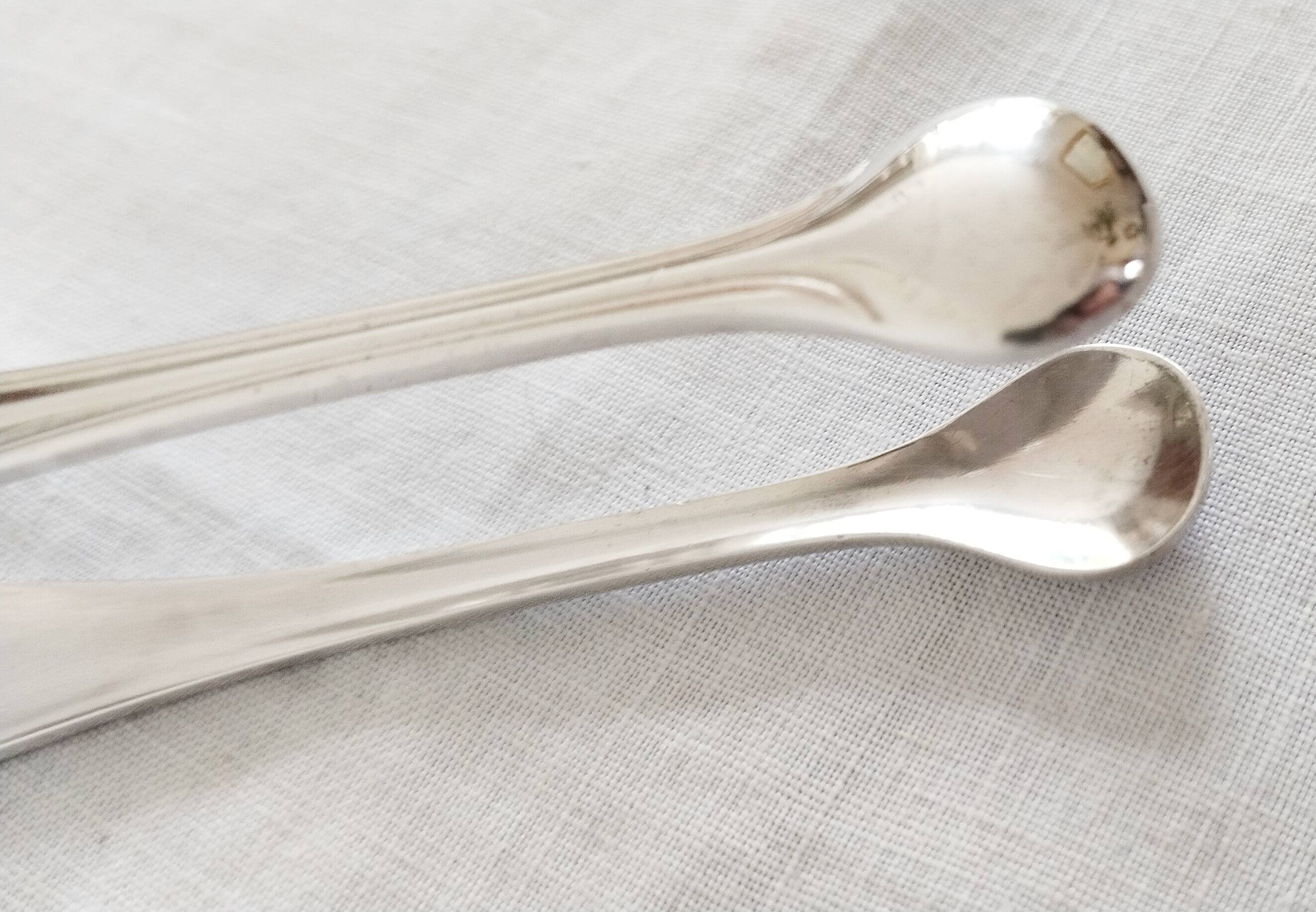 Christofle silver-plated sugar tongs, Albi model