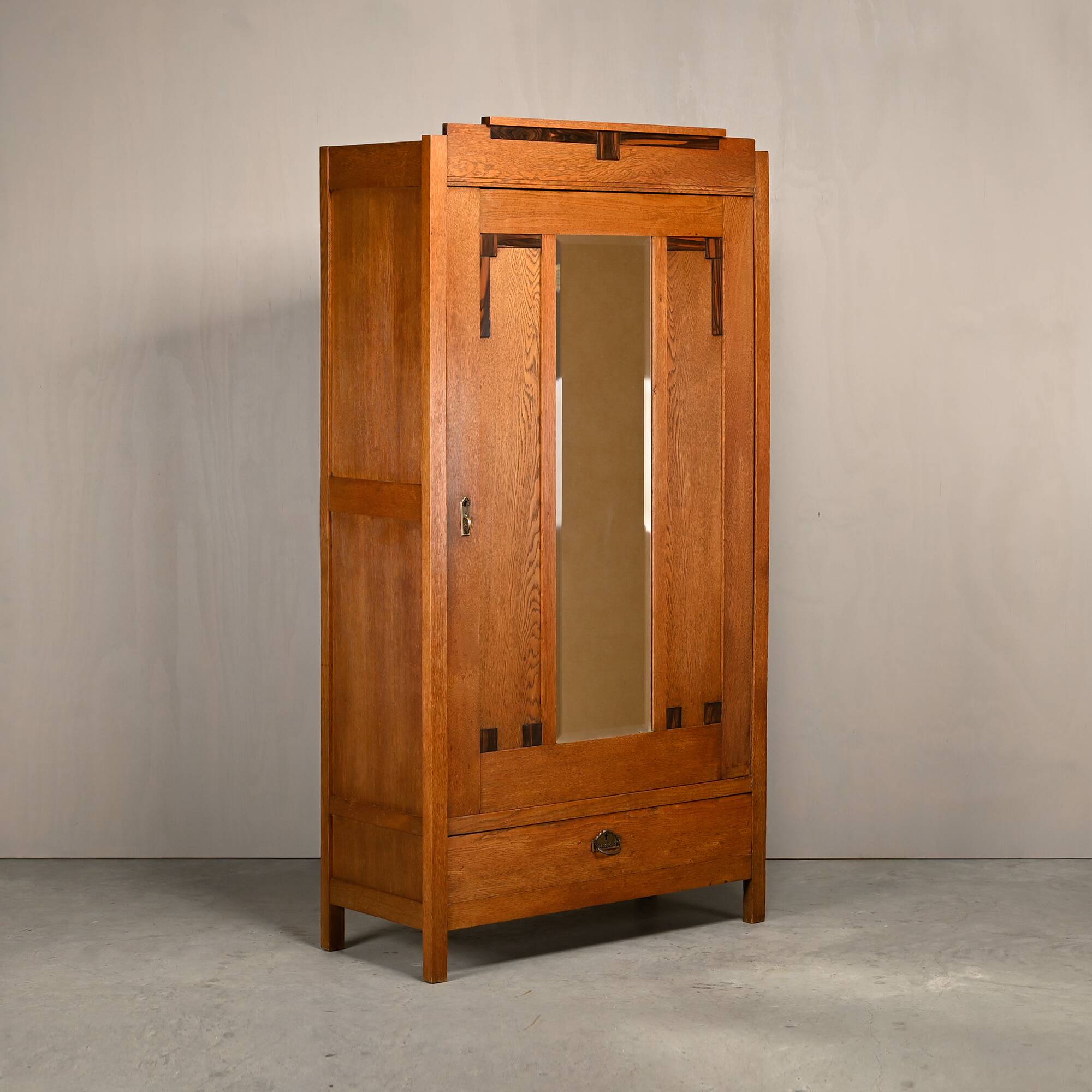 Art Deco Amsterdam School Armoir or Wardrobe, 1930