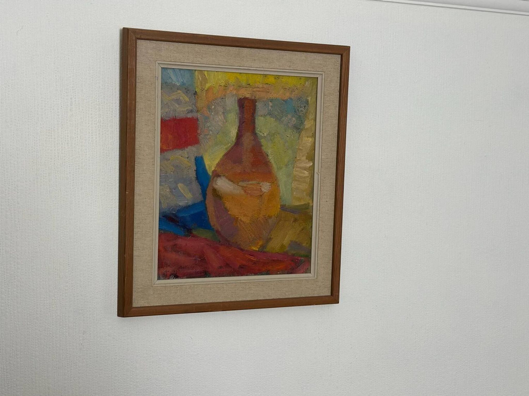 Swedish Oil on Canvas – “Vase”  by Britta Ringvall