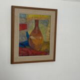 Swedish Oil on Canvas – “Vase”  by Britta Ringvall