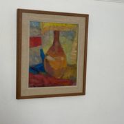Swedish Oil on Canvas – “Vase”  by Britta Ringvall