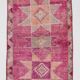 Pink Orange Turkish Runner Rug 100x302Cm