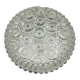 Glashütte Limburg vintage glass ceiling light rose